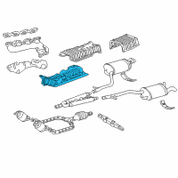 OEM 2002 Lexus LS430 Insulator Sub-Assy, Front Floor Heat, NO.1 Diagram - 58041-50010