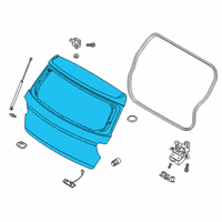 OEM Hyundai Venue Panel Assembly-Tail Gate Diagram - 72800-K2000