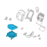 OEM 2015 Kia Sportage Cushion Assembly-Front Seat Diagram - 881033W001EAQ