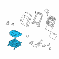 OEM 2013 Kia Sportage Cushion Assembly-Front Seat Diagram - 881033W000EAP