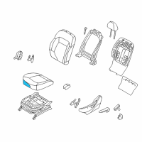 OEM 2015 Kia Sportage Pad Assembly-Front Seat Cushion Diagram - 881503W001