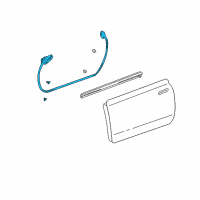 OEM Toyota MR2 Spyder Door Weatherstrip Diagram - 67861-17041