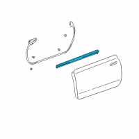 OEM 2005 Toyota MR2 Spyder Belt Weatherstrip Diagram - 75712-17031