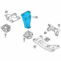 OEM 2012 BMW 328i Engine Supporting Left Bracket Diagram - 22-11-6-788-609