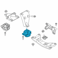 OEM BMW 228i Engine Mount Left Diagram - 22-11-6-867-441