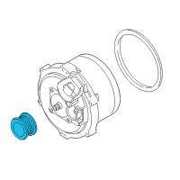 OEM 2008 BMW 650i Pulley Alternator Diagram - 12-31-7-525-439