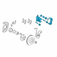 OEM 2014 Toyota Avalon Caliper Diagram - 47750-07071