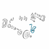 OEM 2015 Toyota Camry ABS Sensor Wire Diagram - 89542-06120