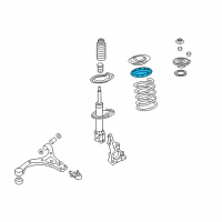 OEM 2009 Kia Sedona Pad-Front Spring Upper Diagram - 546234D000