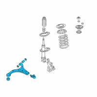 OEM 2014 Kia Sedona Arm Complete-Front Lower Diagram - 545014D102