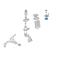 OEM 2007 Hyundai Santa Fe Bearing-Strut Diagram - 54612-4D000