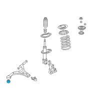 OEM 2010 Kia Sedona Bush-Front Lower Arm(G) Diagram - 545844D002