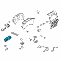 OEM Ford F-250 Super Duty Dash Control Unit Diagram - HC3Z-19980-B