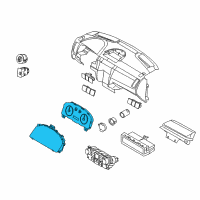 OEM Ford Focus Cluster Assembly Diagram - AS4Z-10849-FA