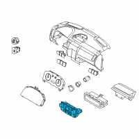 OEM 2009 Ford Focus Dash Control Unit Diagram - AS4Z-19980-C