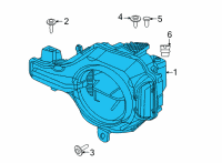 OEM Ford Bronco HEADLAMP ASY Diagram - M2DZ-13008-C