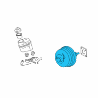 OEM Toyota Avalon Booster Assembly Diagram - 44610-07121
