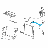 OEM 2015 Cadillac ATS Upper Hose Diagram - 22799468