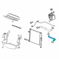 OEM 2017 Cadillac ATS Hose Asm-Radiator Outlet Diagram - 23104589