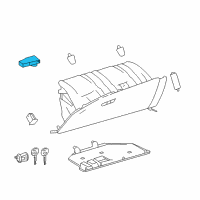 OEM Lexus ES350 Lamp Assembly, Interior Diagram - 81080-48010