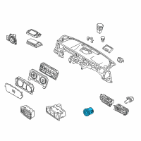 OEM Kia Button Start Swtich Assembly Diagram - 954303T102