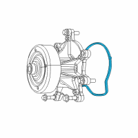 OEM 2009 Dodge Sprinter 2500 Gasket-Water Pump Diagram - 5175581AB