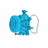 OEM 2007 Jeep Grand Cherokee Water Pump Diagram - 68087367AB