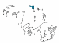 OEM Buick Encore GX Door Check Diagram - 42484994