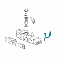 OEM Chevrolet Silverado 1500 LD Tank Strap Diagram - 84507172