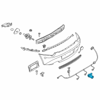OEM 2002 BMW 530i Ultrasonic Sensor Diagram - 66-20-6-989-068