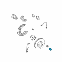 OEM 2012 Ford Mustang Hub Assembly Grease Cap Diagram - F1VY-1N135-A