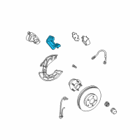 OEM 2007 Ford Mustang Caliper Mount Diagram - 6R3Z-2B134-B