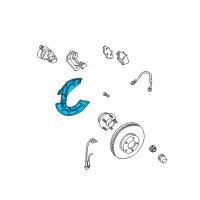 OEM 2007 Ford Mustang Splash Shield Diagram - 4R3Z-2K004-AA