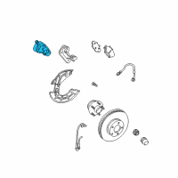 OEM 2012 Ford Mustang Caliper Diagram - 7R3Z-2B121-A