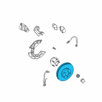 OEM 2013 Ford Mustang Rotor Diagram - 7R3Z-1125-A