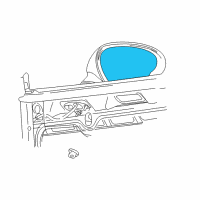 OEM 2012 Dodge Challenger Glass-Mirror Replacement Diagram - 68048442AA