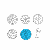 OEM 2010 Kia Rondo Wheel Assembly-Temporary Diagram - 529102G900