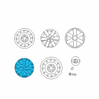 OEM 2006 Kia Optima Wheel Assembly-Aluminum Diagram - 529102G200