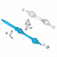 OEM 2019 Ford SSV Plug-In Hybrid Axle Assembly Diagram - DG9Z-3B436-BT