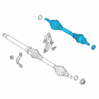 OEM 2019 Ford Fusion Axle Assembly Diagram - DG9Z-3B437-AF