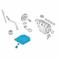 OEM 2013 Kia Rio Pan Assembly-Engine Oil Diagram - 215102B040