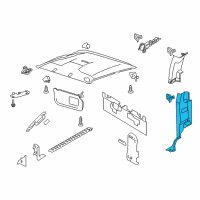 OEM 2014 Ford F-350 Super Duty Lower Pillar Trim Diagram - BC3Z-28278D13-BA