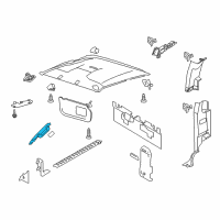 OEM 2013 Ford F-250 Super Duty Weatherstrip Pillar Trim Diagram - BC3Z-2503599-AA