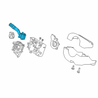 OEM 2018 Ford Flex Turn/Wiper Switch Diagram - FL1Z-13K359-AA