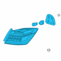 OEM 2013 Honda Accord Light Assy , R Tai Diagram - 33500-T2A-A12