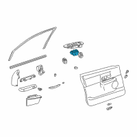 OEM 2009 Lincoln Town Car Window Switch Diagram - 9W1Z-14529-B