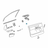 OEM 2009 Lincoln Town Car Seat Heat Switch Diagram - 3W1Z-14D695-AA