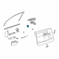 OEM 2008 Lincoln Town Car Mirror Switch Diagram - 7W1Z-17B676-AA