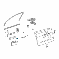 OEM 2006 Lincoln Town Car Latch Diagram - 3W1Z-54645A04-CAD