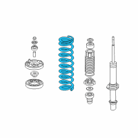 OEM Acura TSX Spring, Front Diagram - 51401-SEC-A04